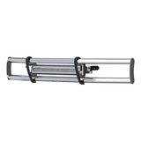 Grille Guard with LED Light Bar MileStone Polished Stainless 207775