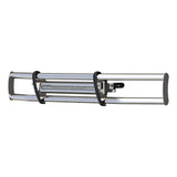 Grille Guard with LED Light Bar MileStone Polished Stainless 207775