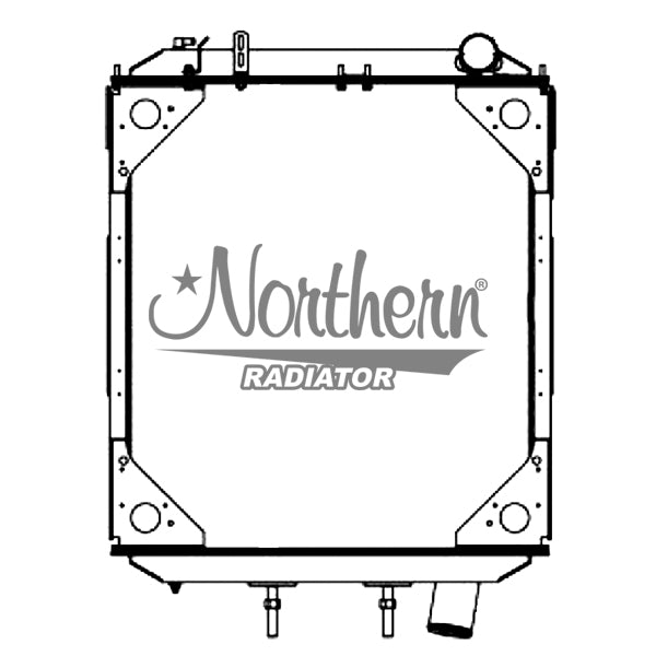 Autocar Radiator 238734 AUTOCAR/VOLVO BOLT;TOGETHER RADIATORw/o PTO ...