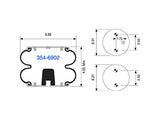Air Spring 354-6902 Convoluted Suspension