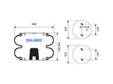 Air Spring 354-6902 Convoluted Suspension