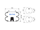 Air Spring 354-7446 Convoluted Suspension