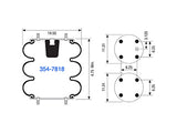 Air Spring 354-7818 Convoluted with Piston 3122
