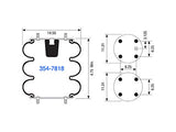 Air Spring 354-7818 Convoluted with Piston 3122