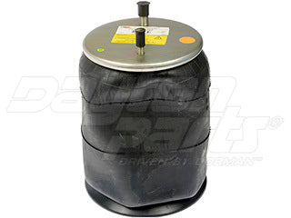 Air Spring 452-9192L Rolling Lobe Rubber with Plastic Piston — 23.5 in Height, 4-Bolt Bottom
