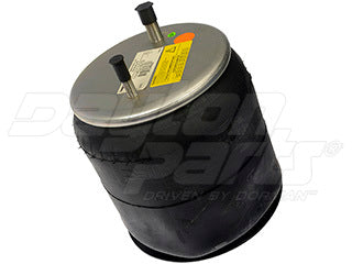 Air Spring 452-9219L Rolling Lobe Rubber with Plastic Piston — Dual Stud & Dual Bolt Mount Volvo Cross