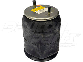Air Spring 452-9245L Rolling Lobe Rubber with Plastic Piston — 23.5 in Height, 4-Bolt Bottom