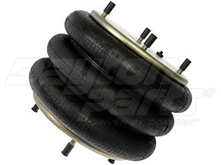 Air Spring — Double Convoluted Rubber with Steel Piston, 16.73 in Height