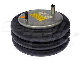 Air Spring 454-8033L — Triple Convoluted Rubber with Steel Piston, 16.75 in Height