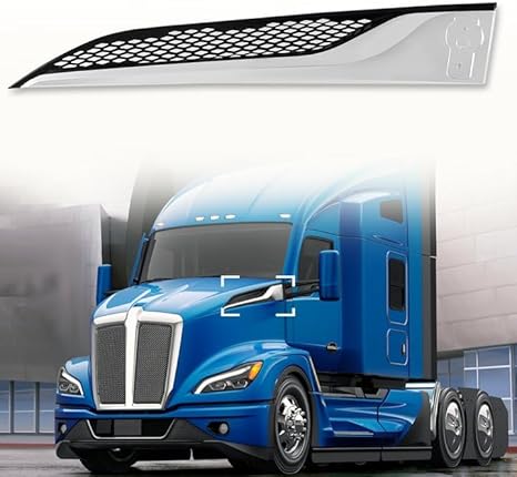 Kenworth T680 Side Hood Grille Chrome Driver Side 2022 and Newer