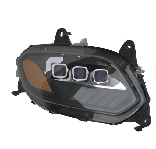 International LT625 LED Headlight Assembly Passenger Side Black With Projector 2018 and Newer
