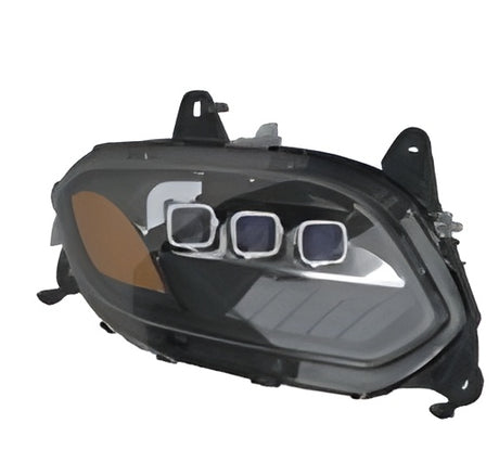 International LT625 LED Headlight Assembly Passenger Side Black With Projector 2018 and Newer