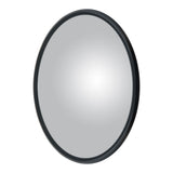 Mirror Head Convex Center-Mount w/ Plastic Ball Stud 12" Black Plastic