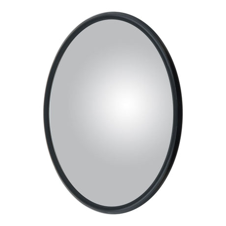Mirror Head Convex Center-Mount w/ Plastic Ball Stud 12" Black Plastic