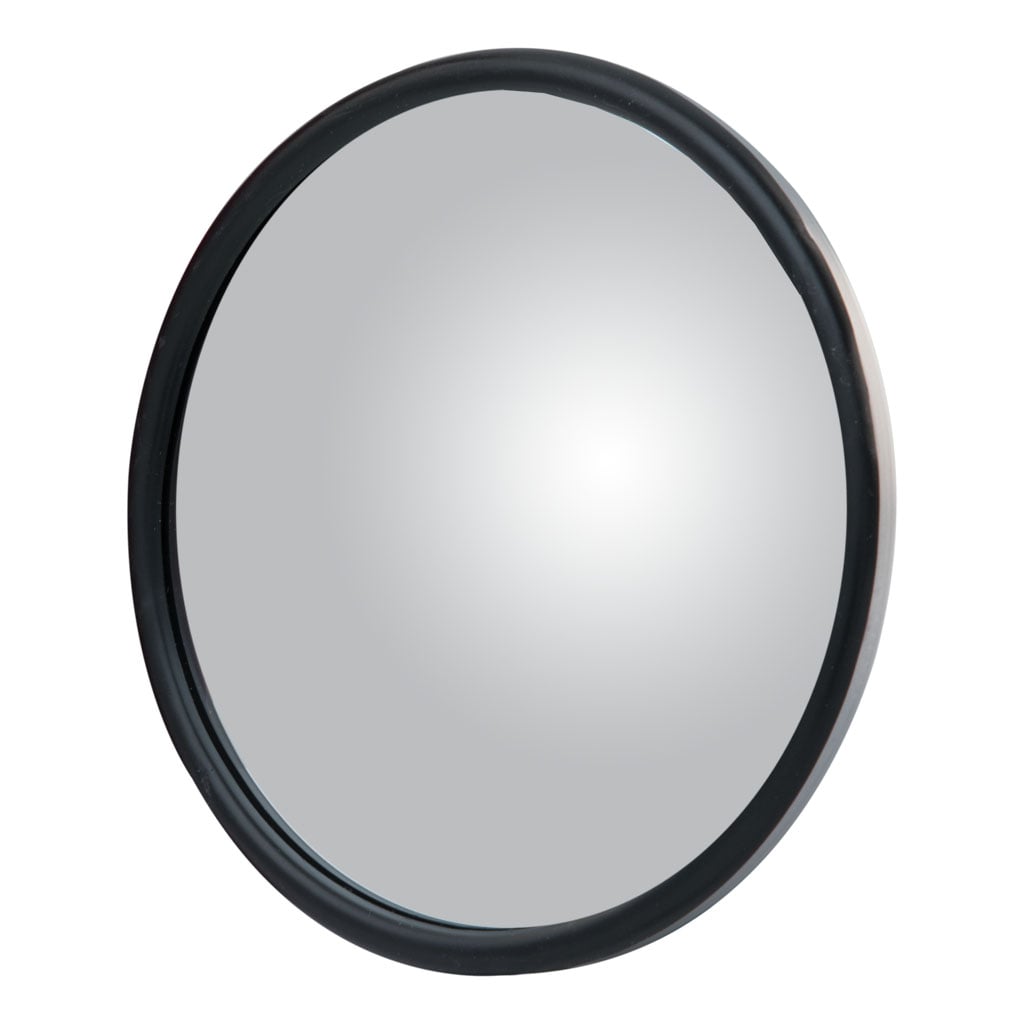 Mirror Head Convex 5" Black Steel Center-Mount