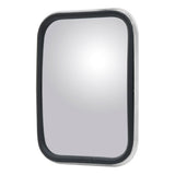 Mirror Head Convex Rectangular Center-Mount 5-1/2" x 7-1/2"Anodized