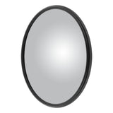 Mirror Head Convex Offset-Mount with J-Bracket 8" Black Powder Coat Carbon Steel