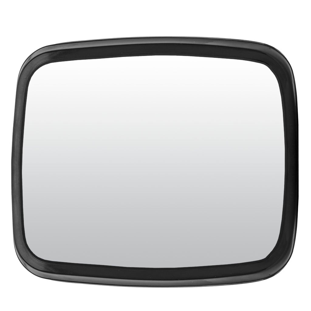 Mirror Head Convex Step Van 6-1/2" x 6" White Plastic Carbon Steel