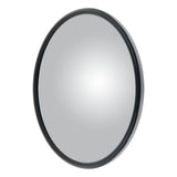 Mirror Head Convex Center-Mount with J-Bracket 8-1/2" Stainless Steel
