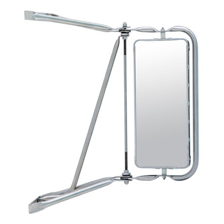 Mirror Assembly West Coast Custom 1157 7" x 16" Stainless Steel Passenger Side