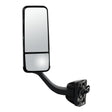 Mirror Assembly Pedestal Motorized Dual-Vision Heated Driver Side 7" x 18" Chrome Plastic