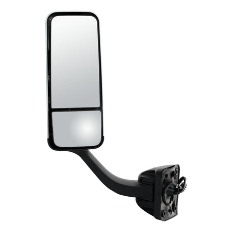 Mirror Assembly Pedestal Motorized Dual-Vision Heated Driver Side 7" x 18" Chrome Plastic