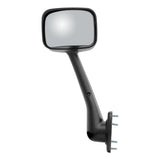 Mirror Assembly Driver Side Convex Pedestal-Mount 8" x 6" Chrome Plastic