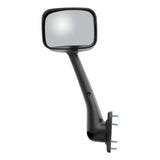 Mirror Assembly Driver Side Convex Pedestal-Mount 8" x 6" Chrome Plastic