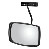 Mirror Assembly Convex Look-Down 10" x 6" Black Plastic