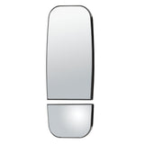 Mirror Head Replacement Glass Dual-Vision Heated Aerodynamic 7" x 13-1/2"