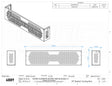 Mounting Bracket Towing Basket, 72W x 18"H x 10.25"D (Mounts to rear side of toolbox) 72" Width x 10.25" Height x 10.25" Depth