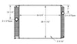 Mitsubishi , Sterling FE , Canter , 360 FA , FB , FC , FD Radiator 2005 - 2009 WITH FRAME ME403812 , ME409584 , ME413765 , ME415400 , ME417294 , 