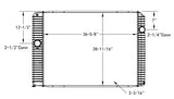Freightliner , Thomas Bus EF Model Radiator 2010 - 2012 WITHOUT FRAME 1003749AS , 1040382AS , 1102621AS , VAB1003749 , VAB1050208 , VAB1102621 , 238620