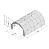 HAY STOR BLDG 20'W-30'L-12'H