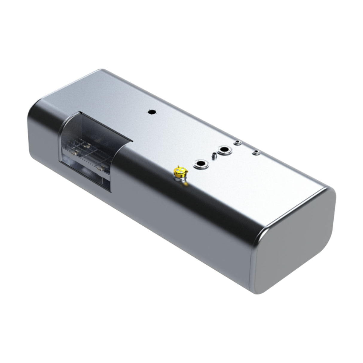 International Fuel Tank Aluminum 30 Gallon Driver Side 15"H x 25"W x 19"L Rear Fill Milgrade 1653746C93