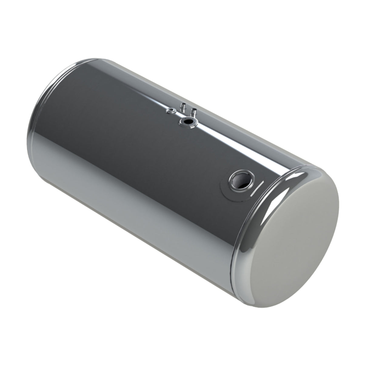 Peterbilt Fuel Tank Aluminum 2007 or Newer 46 Gallon Driver Side 23"D x 58"L Rear Fill  Polished 11-04884-072T1370