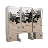 CAB RACK 64H-80W-14D 3DR 2BX