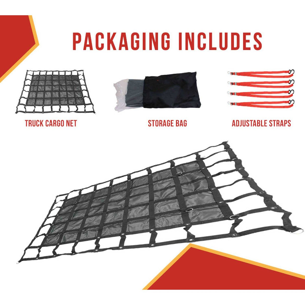 CARGO NET W/RTCHT 4.75'X8'