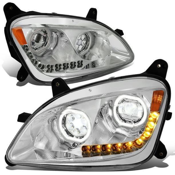 Peterbilt 579 Chrome Headlight Assembly Passenger Side For 2013 - 2020