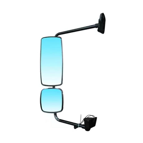 Freightliner M2 106, M2 112 Door Mirror Power Heated Chrome and Black 2003 & Newer Driver Side 