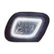 Freightliner Cascadia Fog Light Chrome LED with Blue Halo Ring Driver Side 