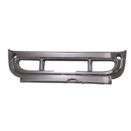 Freightliner Cascadia Center Bumper Outer Chrome 2008 - 2017