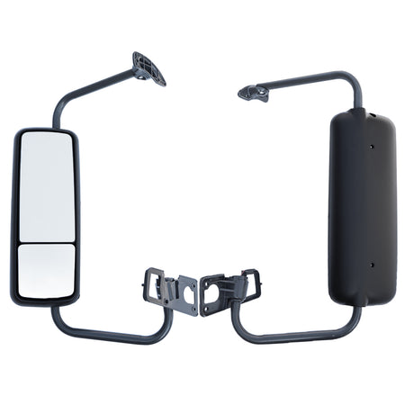 Freightliner Century Black Door Mirror Passenger Side With Bracket 2005 - 2010