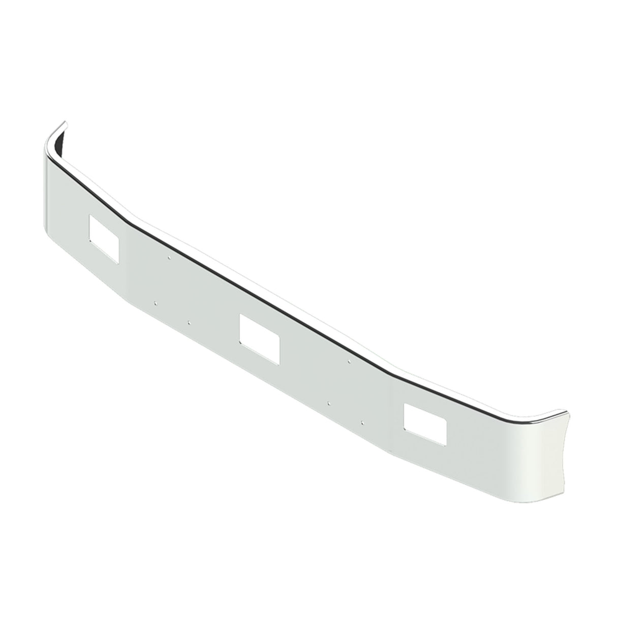 Peterbilt 375, 377AE Bumper Chrome Set Forward Axle