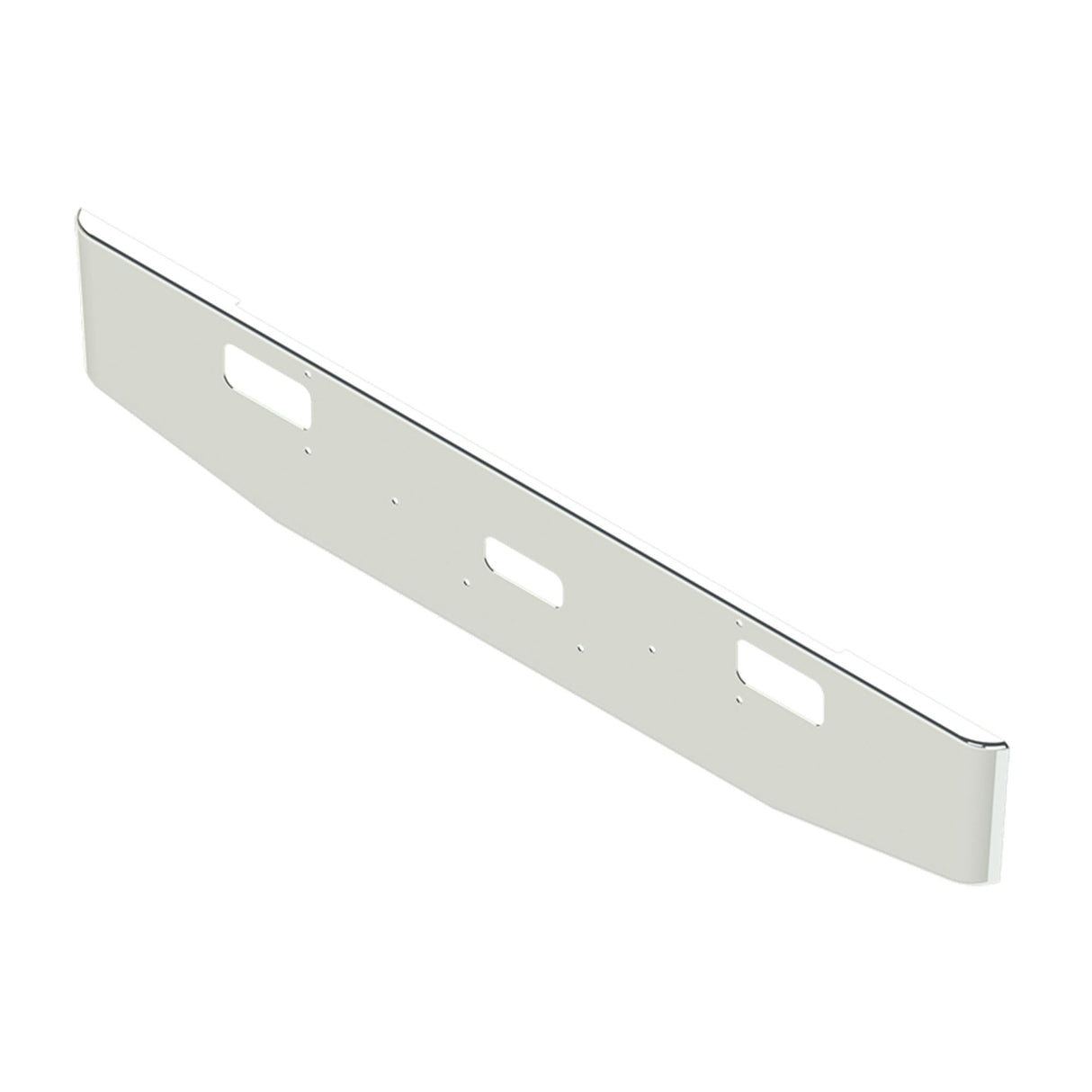 Peterbilt 362, Cabover Bumper Chrome Taper Rolled End