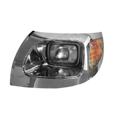 International 7400, 7600 Headlight with Bezel Chrome 2003 - 2007 Driver Side 