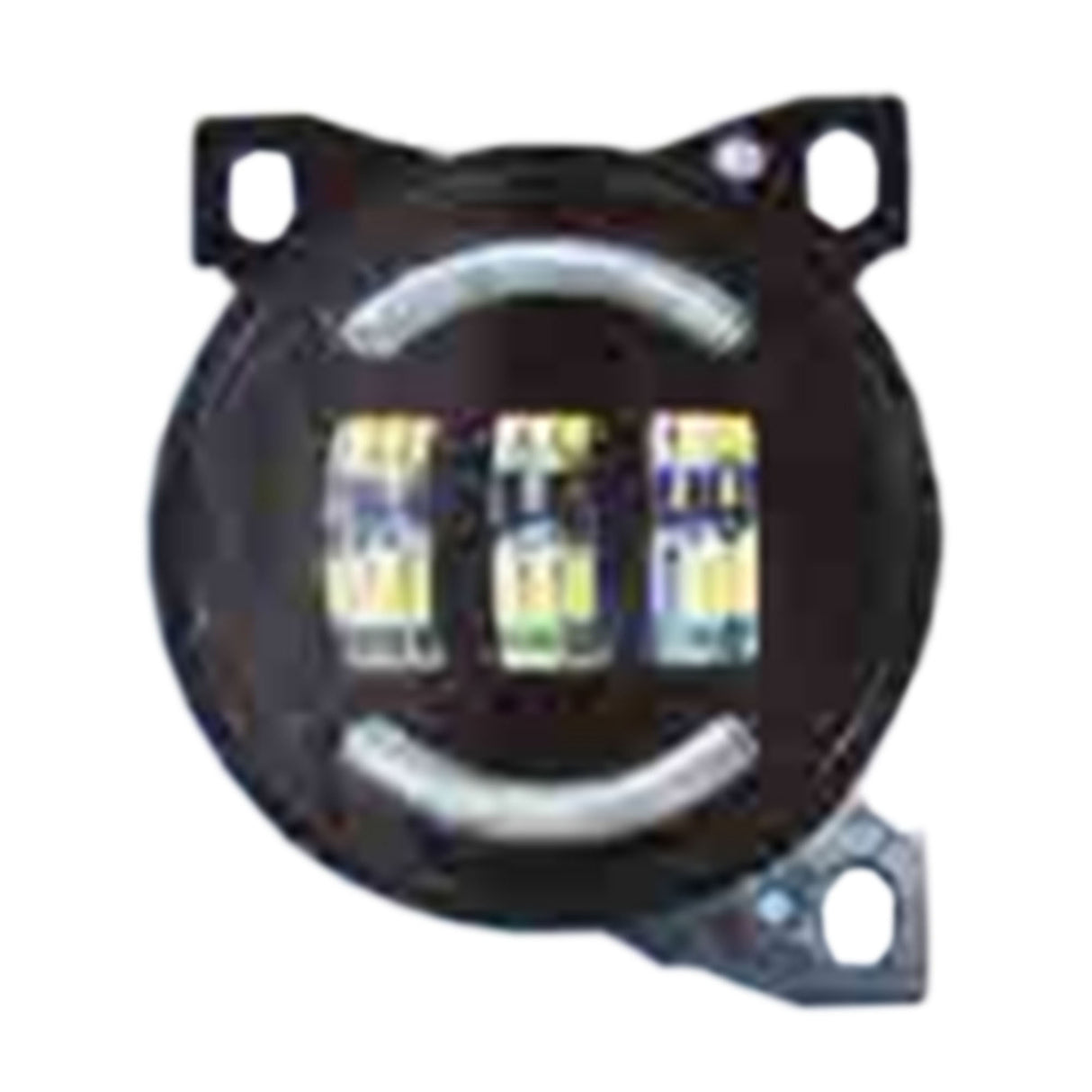 Kenworth T660 Fog Light Black LED with Halo Ring Driver Side 