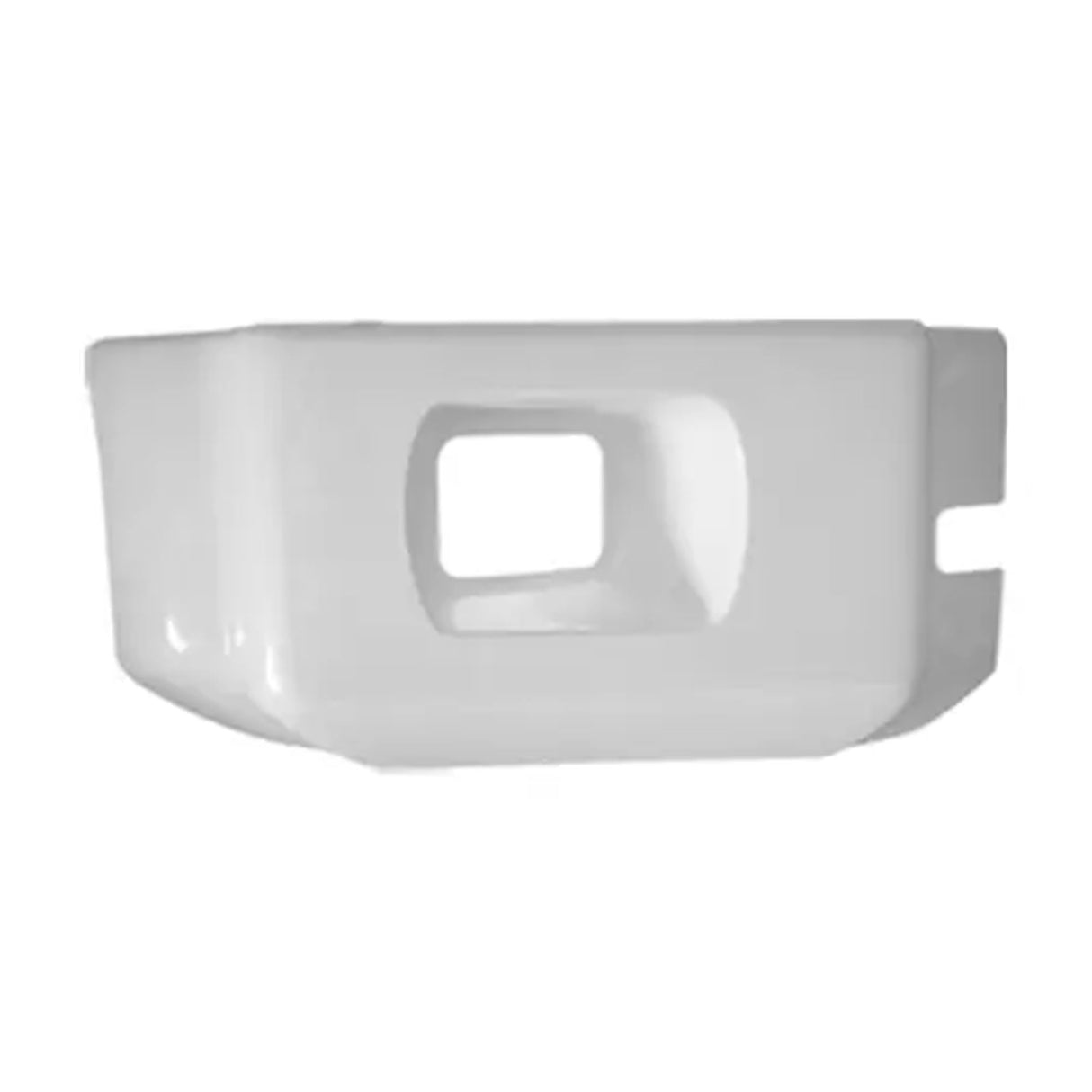 Kenworth T800 Bumper End Fiberglass with Fog Light Holes 2005 & Newer Passenger Side 