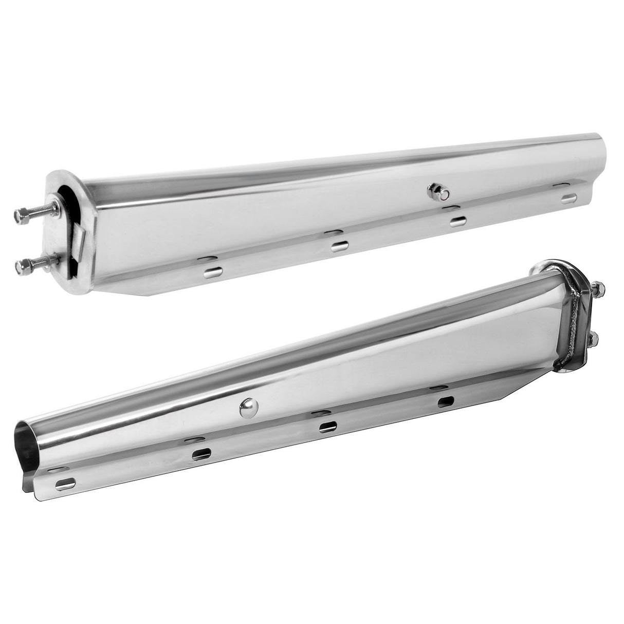 Mud Flap Hanger 30" Straight Stainless Steel Tapered W/2.50" Bolt Pattern