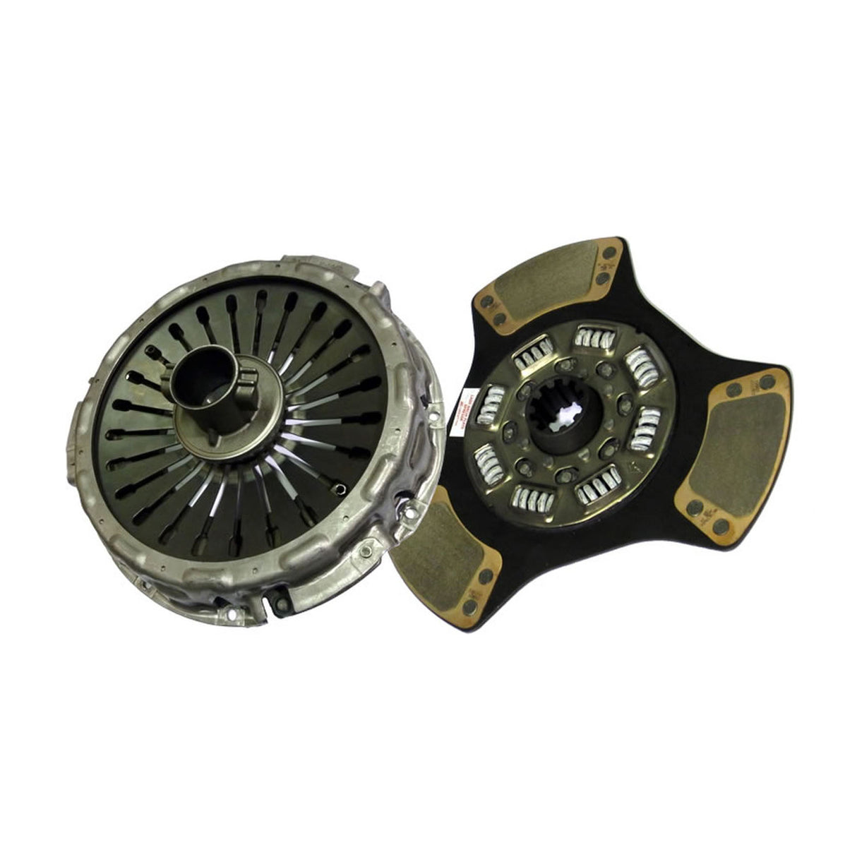 Clutch 365mm x 1-3/4” Stamped Steel, Single-Plate, 3-Paddle 8-Spring, 3200 Plate Load 520 Torque, Sealed Bearing 104100-1